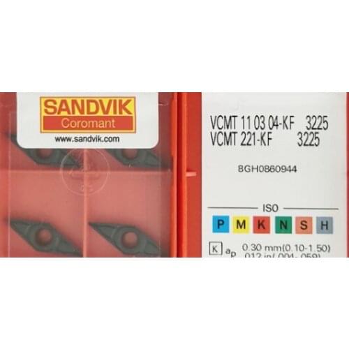 ORIGINAL 10PCS CARBIDE INSERT VCMT110304-KF3225