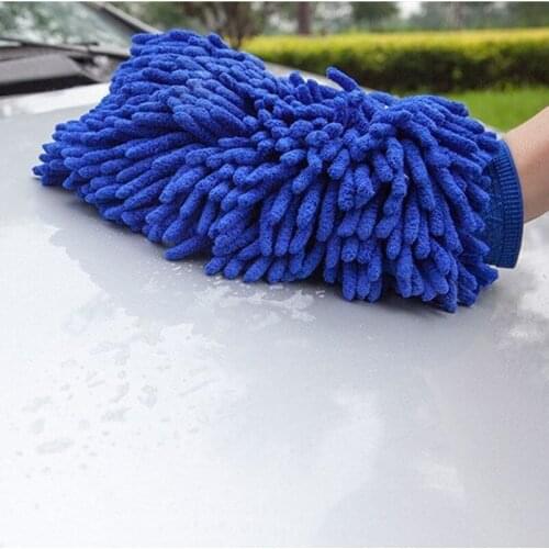 Car Washing Gloves Do Not Hurt Paint Cloth Beauty Tools Waterproof Bear Paw Plush Car Special Superfine Fiber Car Detailing