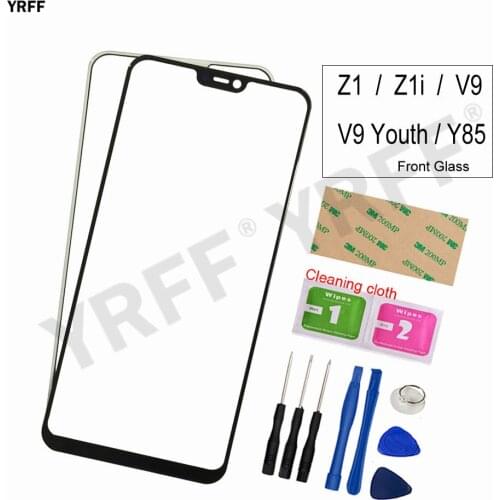For Vivo Z1 Z1i Front Glass Panel For Vivo V9 Youth Y85 (No Touch Screen) Outer Glass Cover Repair Assembly Parts