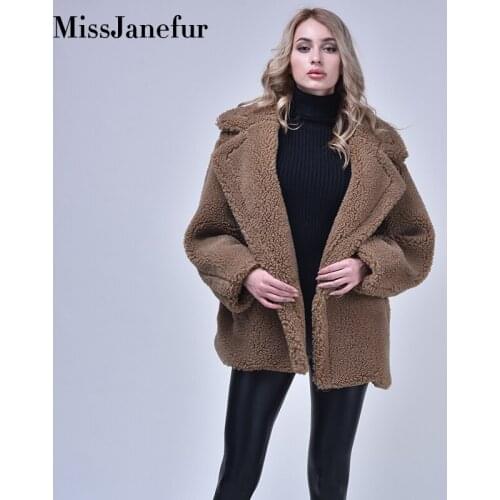 Teddy Coat Women 2019 Autumn Winter Thick Warm Jacket Soft Fleece Jacket Pocket Button Outerwear Overcoat Bear Teddy coat