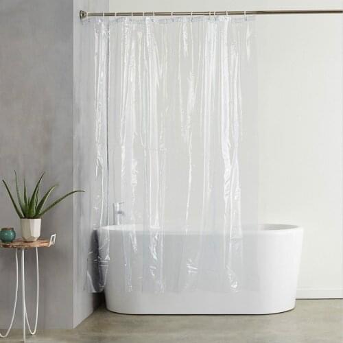 Transparent shower curtain Liner EVA/PEVA Waterproof and mildew proof with 3 magnets With Hooks Bathroom Set Luxury Bath 2020