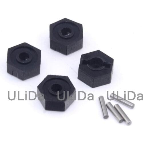 RC Car 102042 122042 Wheel Hex Nut 12MM Drive Hubs With Pins 02100 1/10 Parts For HSP 94122 94123 94111 94108 94177