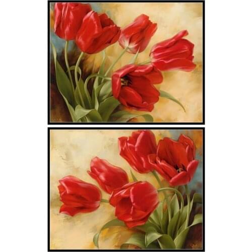 Counted Cross Stitch Kits Needlework Embroidery - Crafts 14 ct Aida DMC Color DIY Arts Handmade Home Decor - Garden in Holland