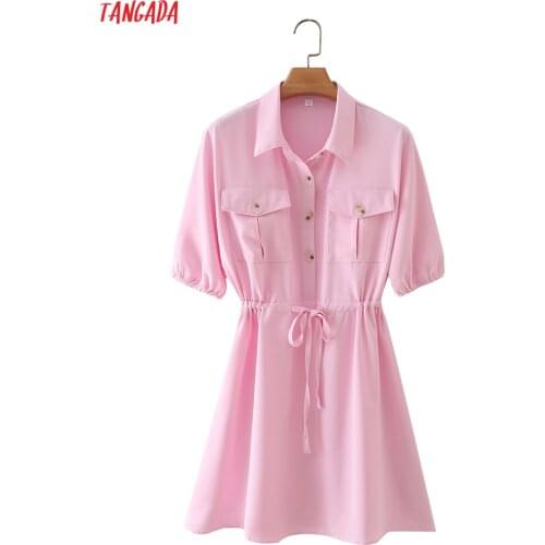 Tangada Pink Summer Dresses