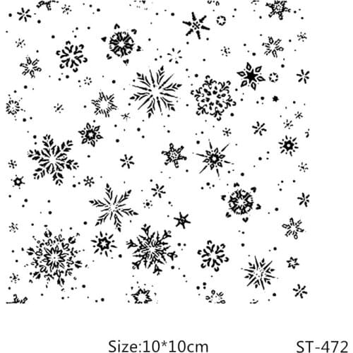 Snowflakes Patterns Design Clear Stamp for Scrapbooking Rubber Stamp Seal Paper Craft Clear Stamps Card Making