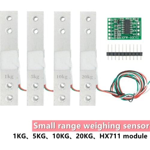 Load Cell 1KG 5KG 10KG 20KG HX711 AD Module Weight Sensor Electronic Scale Aluminum Alloy Weighing Pressure Sensor