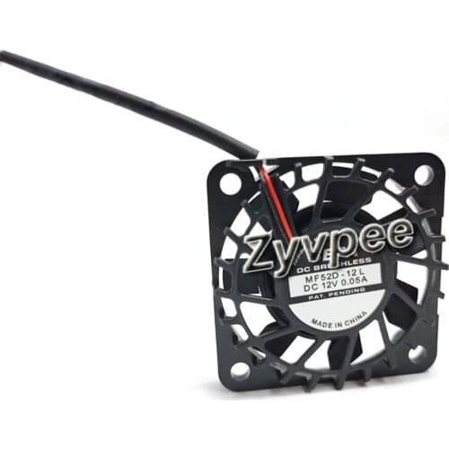 5210 MF52D-12L DC12V 0.05A 2Wires 2Pin 5.2CM Cooling Fan 52x52x10mm