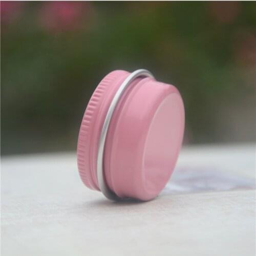 10ps High Quality 10g Pink Empty Aluminum Pot Jars Cosmetic Containers With Lid Eye cream hair conditioner Tin Cosmetic Metal