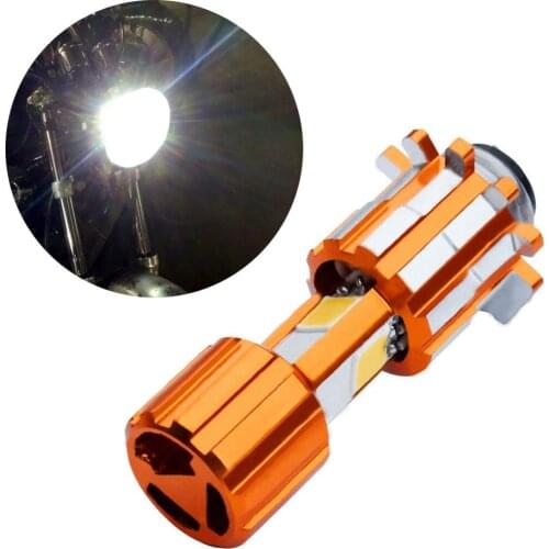 3 COB XP15 18W Motorcycle Headlight LED Bulb 6000K Hi/Lo Beam Light White 2000LM