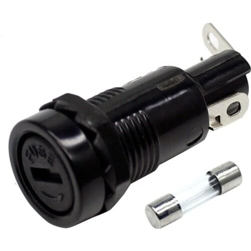 5X20 6X30 fuseholders insurance tube socket fuse holder for insurance Panel Mount Fuse Holder