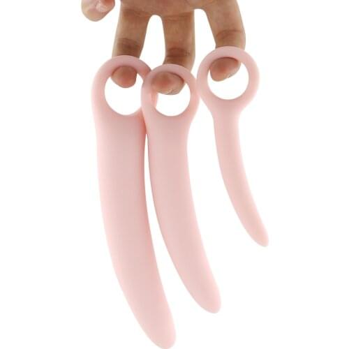 EXVOID Butt Plug Anus Dilator Butplug G Spot Massager Pussy Plug Vagina Open Silicone Anal Plug Anal Sex Toys for Woman