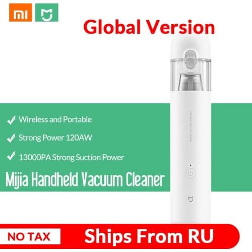 Global Ver. Xiaomi Mijia Handheld Vacuum Cleaner Portable Handy Car Vacuum Cleaner 120W Super Strong Suction Vacuum For Home&Car