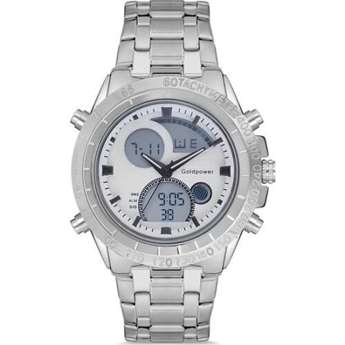 Goldpower Mens Silver Watch