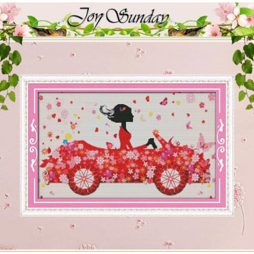 Colorful floats Pattern Counted Cross Stitch 11CT 14CT Cross Stitch Set Wholesale Cartoon Cross-stitch Kit Embroidery Needlework