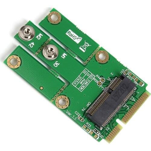 M.2 NGFF E-Key/ KEY A+E WiFi to Mini PCI-E Adapter for Bluetooth Wireless WLAN Card
