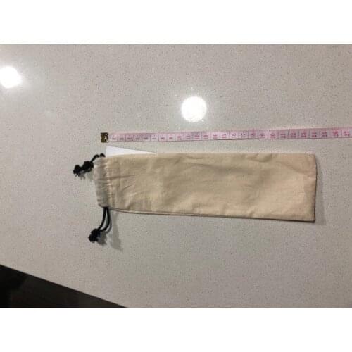 High quality 7*23.5cm cotton small drawstring bag, custom gift bags wholesale mini jewelry bagw pouchs shoe bags for jewelry