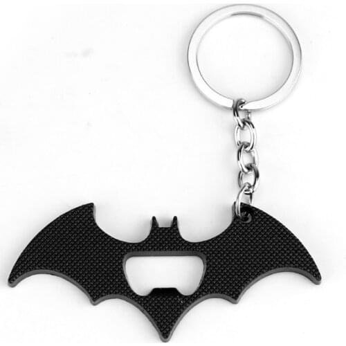 Metal Enamel Pendant Keychain Bottle Opener Collection Symbol Keyring Jewelry 46style Bat Shape Key Chain Trinket Gift