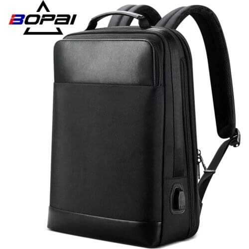 BOPAI 15.6 Inch Laptop Backpack Men Mochila Male Large Capacity Waterproof Bag Casual Notebook Daypack For Teenager Leisure Pack