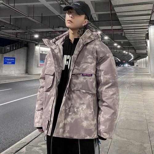 2021 New Men Thick Cotton-Padded Jacket Man Fashion Casual Coats Loose Cotton-Padded Jacket Coats Windproof Padded Coat