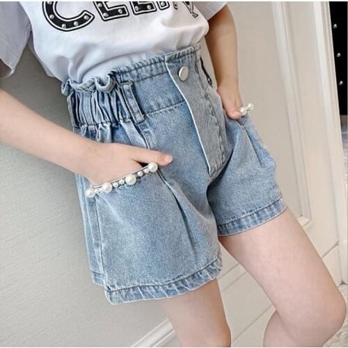 2021 new wholesale girls denim shorts summer fashion girls shorts 4-9t B357