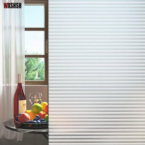 Louver Glass Film Static Cling Thermal-Insulation Privacy Protection UV Reduction Easy Operation Home Office Store Decoration