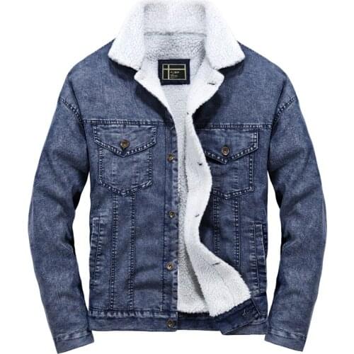 2019 Winter Fleece Jacket Men Casual Parkas Stand Collar Jeans Cloth Hot Sale New Arrival Warm Thick Parka Hombre Jacket