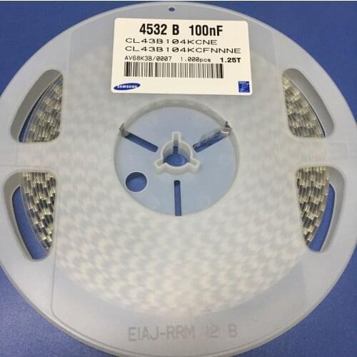 Passive components CL43B104KDFNNNE 1812 100nF 200V X7R ±10% ceramic capacitor CL43B104KCFNNNE 1812 100nF 100V X7R ±10% MLCC