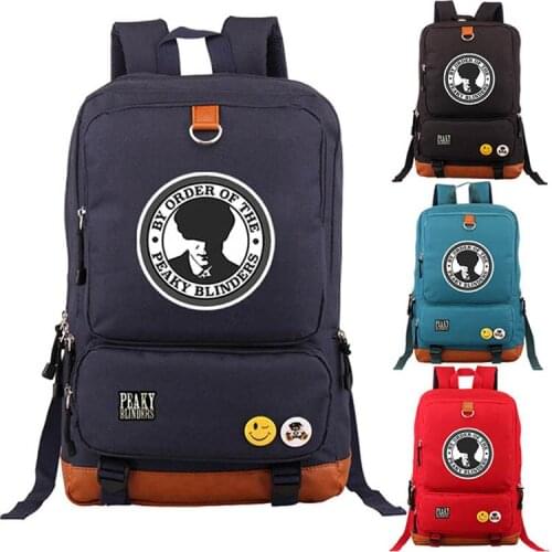 Anime Backpack Peaky Blinders Printed Student School Bag Men Women Causal Travel Laptop Bagpack Teenager Primary Schoolbag