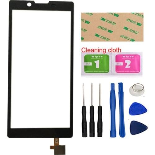 Touch Screen For Cubot King Kong Front Glass Touch Screen Mobile Phone Digitizer Panel TP Tape Tools 3M Glue