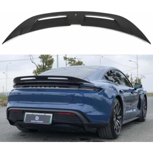 REAL CARBON FIBER REAR WING TRUNK LIP SPOILER FOR Porsche Taycan 2019 2020 2021 2022