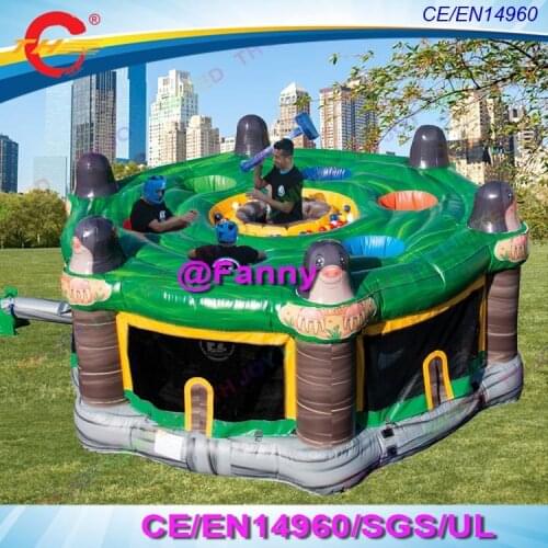 Amazing inflatable whack-a-mole games, 2018 most popular kids or adults interactive games inflatable beat the hamster games