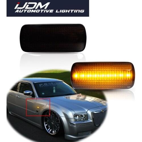 2pc Car Amber LED Side Marker Turn Signal Lights For Jeep compass Grand Cherokee Chrysler 200 300C Dodge Avenger Lancia Flavia