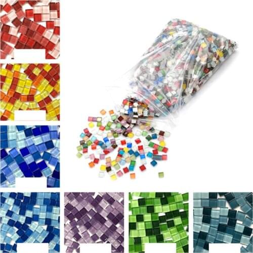 Xugar Glass Mosaic Tiles For Crafts Supplies 100g Diamond Mosaic Stones Self-adhesive Bathroom Decoration DIY Hobby Art Material