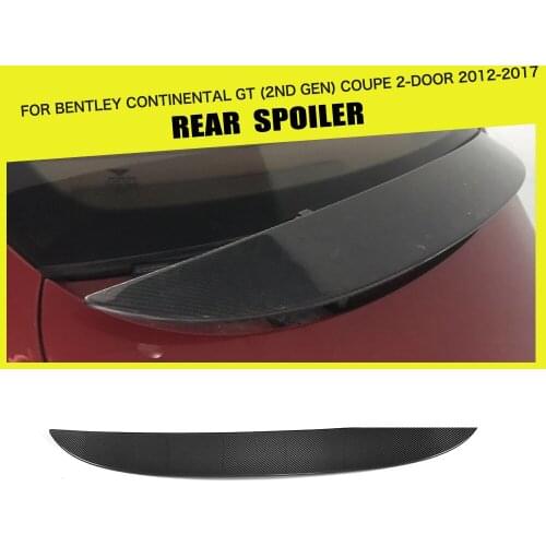 Carbon Fiber / FRP Rear Spoiler Window Wing for Bentley for Continental GT 2nd Gen Coupe 2 Door 2012 - 2017