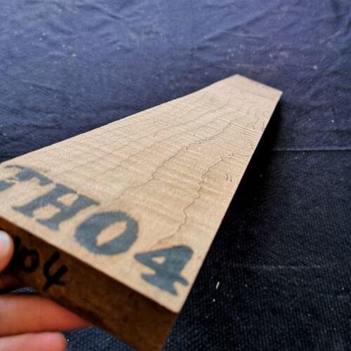 1 PC 3A carbonized thermo wood Flame Maple guitar neck 720*90-100*24-25mm