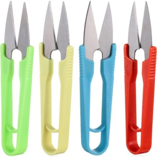 1PCS U-shaped Scissors Embroidery Tailor Tool Plastic Tailor Scissors Thread Wire Cutter Sewing Snips Sewing Accessories