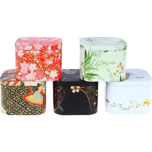 1PCS Candy Iron Box Tea Sealed Box Kitchen Storage Container Jar Tin Square Can