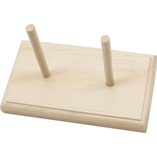 2 Spool Thread Rack Wooden Thread Holder Sewing Organizer for Sewing Embroidery