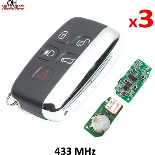 3PCS * New Remote Key Fob for-Land Rover Range Rover Sport Evogue LR4 2010-15 433Mhz KOBJTF10A With Words