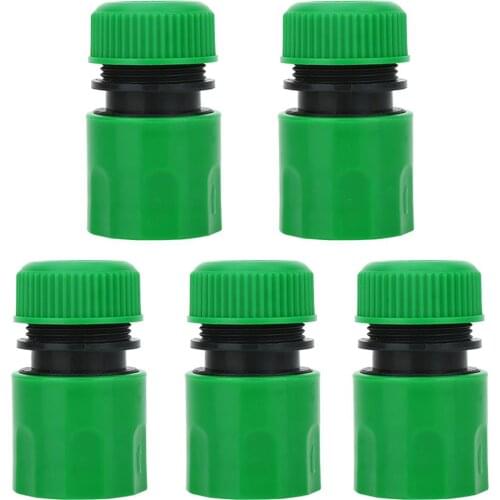 5Pcs 1/2 " Plastic Coupling Garden Quick Connector Hose Pipe Connector Fitting Extender Set Garden Watering Hose