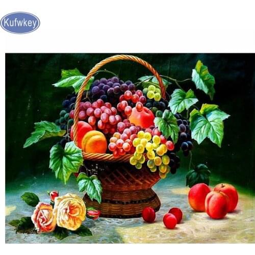 Fruit grapes Diamond Painting Cross Stitch,full square Diamond Embroidery still life mazayka 5d Diamond Mosaic home Decor gift