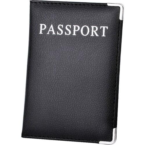 New Travel Passport Case Cover Wallet Women Fashion Soft PU Leather Passport Holder Multi-Function Men Credit Card Document Bag