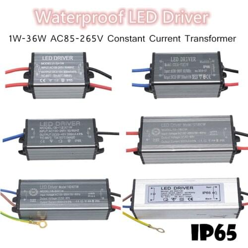 3W-36W Led Driver 85-265V 300Ma Waterproof Light Transformer Constant Current Power Supply Adapter For Led Lamps Strip Lighting