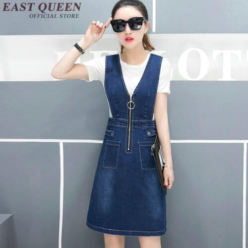 Jeans sundress women denim sundress 2018 denim dress female denim shirt dress new arrivals 2018 fashion NN0205 Y
