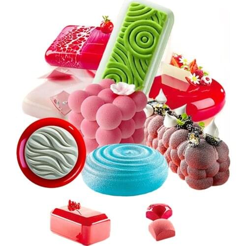 Meibum 29 Types Cloud-Shaped Mousse Baking Mould Heart Cake Decorating Tools Non-Stick Silicone Mold Party Kitchen Bakeware