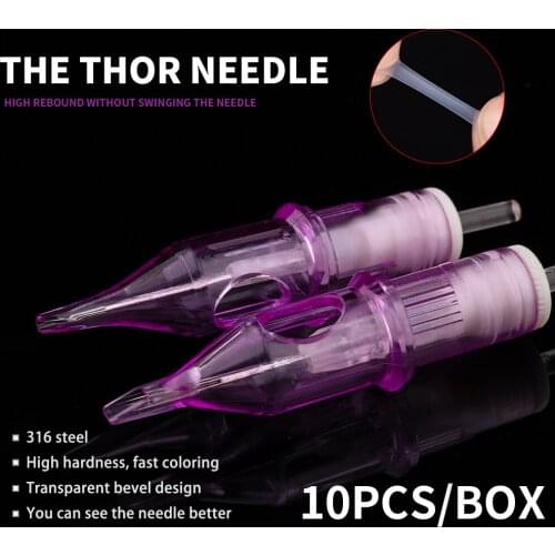 Box Of 10PCS Permanent Makeup Tattoo Cartridge Needles For Pen Machine Disposable Tattoo Cartridge Needles Supply