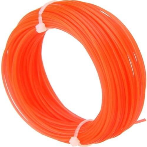 Mayitr Nylon Trimmer Line Rope Roll Fit Most Petrol Strimmers Machine Lawn Mover Parts 15m x 1.25mm