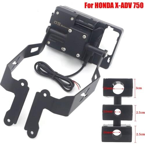 Motorcycle Bar Mobile Phone Bracket GPS Front Stand Holder Smartphone Navigation Bracket For HONDA X-ADV 750 XADV 750 XADV750