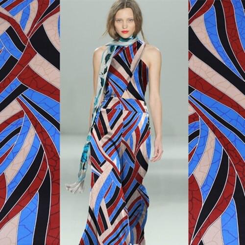 Natural Printed Stretch Silk Satin Fabric Spandex Soft Hand Feel Shirt Dress Fabrics by Meter Cloth Alibaba Express