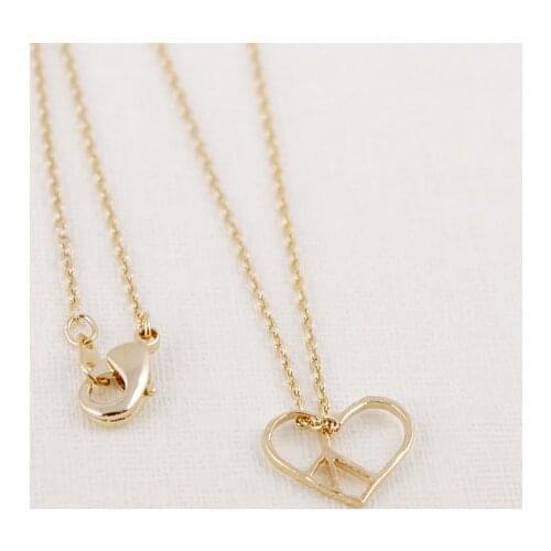 The newest and the hottest Fashion jewelry gold silver plated cute open heart necklace,necklaces for women,gift necklace
